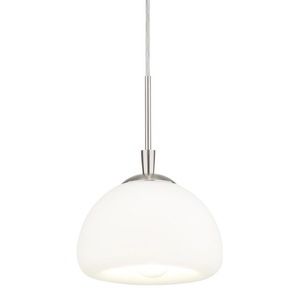 Modern Chrome Frosted Pendant Hanging Light